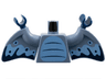 Torso Bright Light Blue Stomach with 3 Dark Blue Curved Lines Pattern / Sand Blue Arms with Wings, Pterodactyl with Bright Light Blue and Dark Blue Markings Pattern / Dark Blue Hands