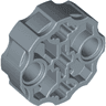 Technic, Axle Connector Block Round with 2 Pin Holes and 3 Axle Holes (Hero Factory Weapon Barrel)