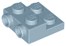 Plate, Modified 2 x 2 x 2/3 with 2 Studs on Side - Solid Bottom Tube