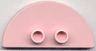 Duplo Tile, Modified 2 x 4 x 1/3 (Thin) Half Circle with 2 Studs