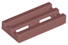 Tile, Modified 1 x 2 Grille with Bottom Groove