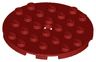 Plate, Round 6 x 6 with Hole