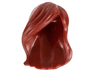 Mini Doll, Hair Female Long, Parted on Side, Swept Back over Forehead, Hole on Top
