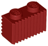 Brick, Modified 1 x 2 with Grille / Fluted Profile