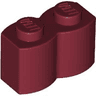 Brick, Modified 1 x 2 with Log Profile