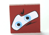 Tile 2 x 2 with Blue Eyes on White Background Pattern