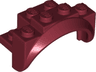 Vehicle, Mudguard 4 x 2 1/2 x 2 with Arch Round, Solid Studs, and Rounded Legs