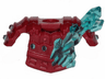 Minifigure Armor Breastplate with Shoulder Pads with Molded Trans-Light Blue Crystals Pattern