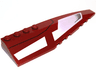 Wedge 12 x 3 Right with SW Republic Striker-class Starfighter White Panels and Black Line Pattern