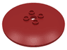 Dish 6 x 6 Inverted (Radar) - Hollow Studs