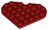 Plate, Round 6 x 6 Heart