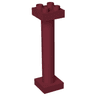 Duplo Support Column 2 x 2 x 6 Round with Open Latticed Back