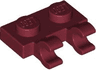 Plate, Modified 1 x 2 with 2 Open O Clips (Horizontal Grip)