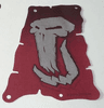 Cloth Sail 14 x 20 Tattered with Fantasy Era Troll Skull Pattern