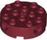 Brick, Round 4 x 4 with 4 Side Pin Holes and Center Axle Hole