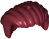 Minifigure, Hair Mid-Length, All Swept to Right Side, Hole on Top - Hard Plastic