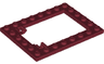 Plate, Modified 6 x 8 Trap Door Frame Horizontal (Long Pin Holders)