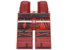 Hips and Legs with Black Sash, Armor, Red Knee Straps and Black Zoris Pattern