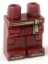 Hips and Legs with Gold Sash and Toe Plates, Red Coattails Pattern