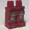 Hips and Legs with Red and Gold Armor Panels Pattern