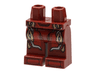 Hips and Legs with Armor, Red Plates, Silver and Gold Trim Pattern