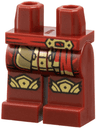 Hips and Legs with Red Sash, Gold Buckle, Armor and Knee Pads Pattern