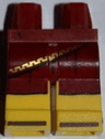Hips and Yellow Legs with Dark Red Toga and Brown Sandals Pattern
