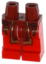 Hips and Red Legs with Buckles and Dark Red Loincloth with Gold Trim Pattern