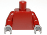 Torso Plain / Dark Red Arms / Dark Bluish Gray Hands