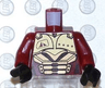 Torso Exo-Force Gold Body Armor with Four Stars and Sails Pattern / Dark Red Arms / Black Hands