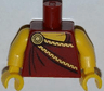 Torso Toga with Gold Clasp Pattern / Yellow Arms / Yellow Hands