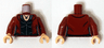Torso Female Jacket over Black Top with Necklace Pattern (Scarlet Witch) / Dark Red Arms / Light Nougat Hands