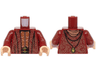Torso Robe with Hood, Copper Filigree, Dark Orange Belt with Gold Buckle Pattern / Dark Red Arms with Copper Filigree Pattern / Light Nougat Hands