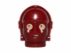 Minifigure, Head, Modified SW 3PO / TC Series Protocol Droid with Bright Light Yellow Eyes Pattern (C-3PO / K-3PO / TC-4 / TC-14 / U-3PO)