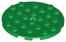 Plate, Round 6 x 6 with Hole