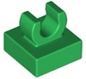 Tile, Modified 1 x 1 with Open O Clip