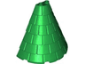 Tower Roof 4 x 8 x 6 Half Cone Shaped with Roof Tiles