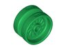 Wheel 18mm D. x 12mm with Axle Hole and Stud, Solid Brake Rotor Lines