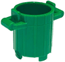 Container, Trash Can with 2 Cover Holders