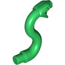 Snake Head with Open Mouth, Fangs and Curved Neck with Bar