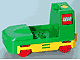 Duplo, Train Passenger Locomotive Base with Yellow Battery Compartment and Red Wheels