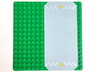 Baseplate, Road 16 x 16 with Light Gray Driveway, White Danger Stripes, and Yellow Triangles Pattern