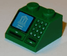 Slope 45 2 x 2 with Building on Blue Screen, Card Slot and Keypad Pattern