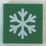 Tile 2 x 2 with White Snowflake Pattern