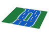Baseplate 32 x 32 with Island and River Pattern