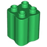 Duplo, Brick 2 x 2 x 2 with Indented Sides (Tree Trunk)