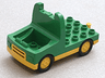 Duplo Truck with 4 x 4 Flatbed Plate and Yellow Base