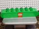 Duplo, Brick 2 x 8 Rounded Ends with LEGO Logo Pattern