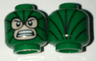 Minifigure, Head Balaclava, Light Nougat Face with Bared Teeth and Black Lines Pattern