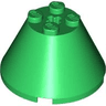 Cone 4 x 4 x 2 with Axle Hole